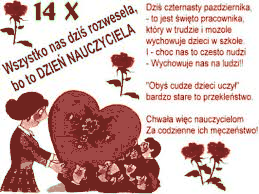 Dziś czternasty października to jest święto